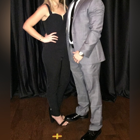 H&M black pants romper. - Picture 1 of 4